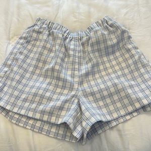 Brandy Melville light blue and white shorts great condition